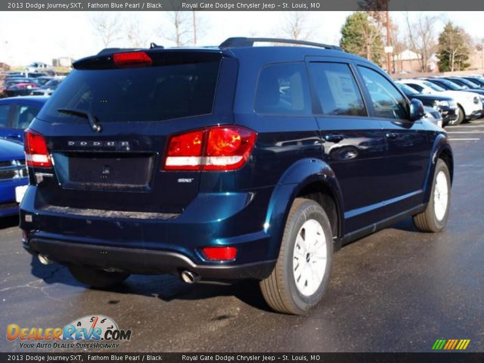 2013 Dodge Journey SXT Fathom Blue Pearl / Black Photo #3