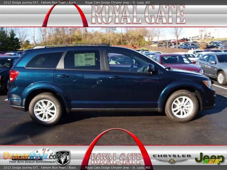 2013 Dodge Journey SXT Fathom Blue Pearl / Black Photo #1