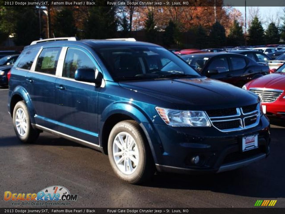 2013 Dodge Journey SXT Fathom Blue Pearl / Black Photo #2