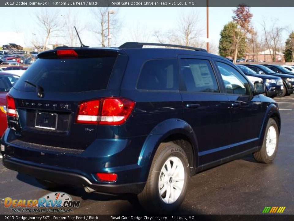 2013 Dodge Journey SXT Fathom Blue Pearl / Black Photo #3