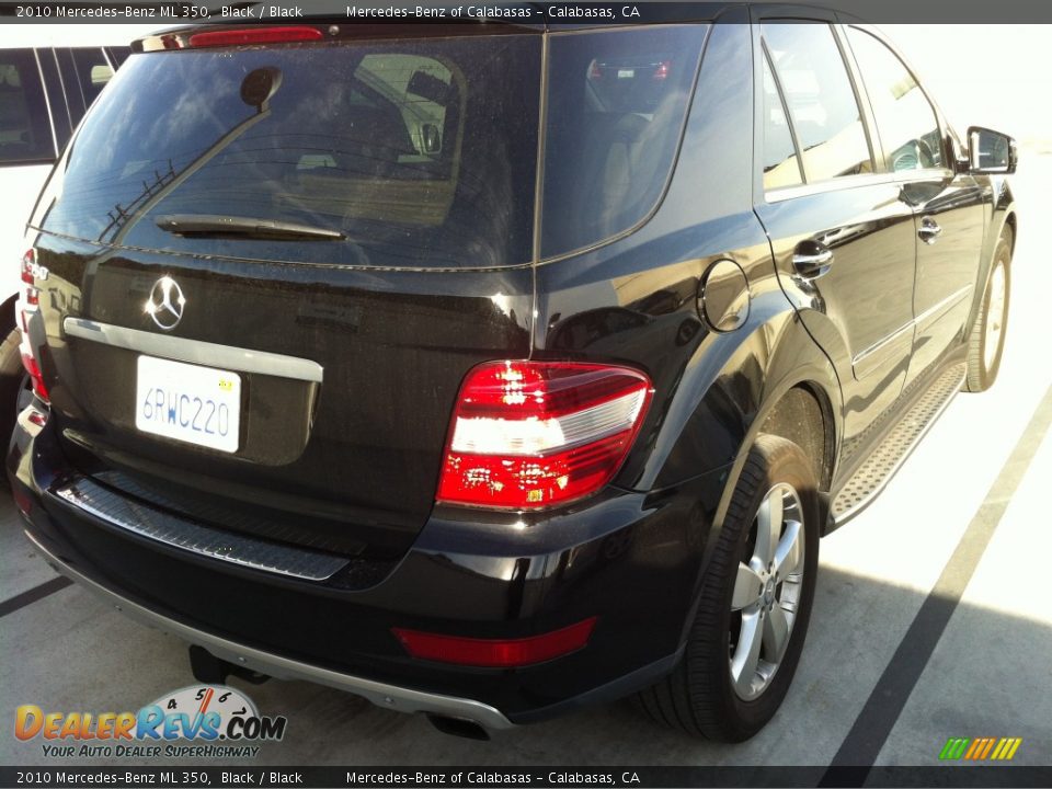 2010 Mercedes-Benz ML 350 Black / Black Photo #2