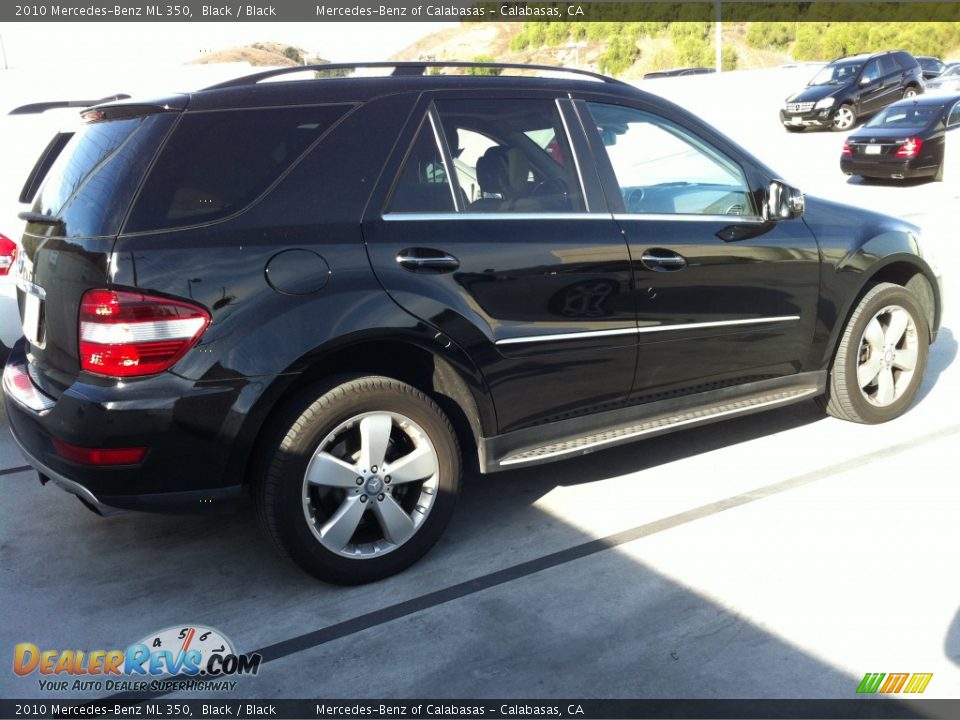 2010 Mercedes-Benz ML 350 Black / Black Photo #3
