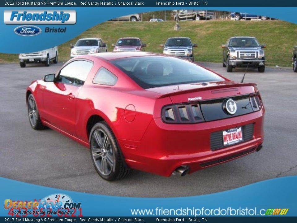 2013 Ford Mustang V6 Premium Coupe Red Candy Metallic / Charcoal Black Photo #8