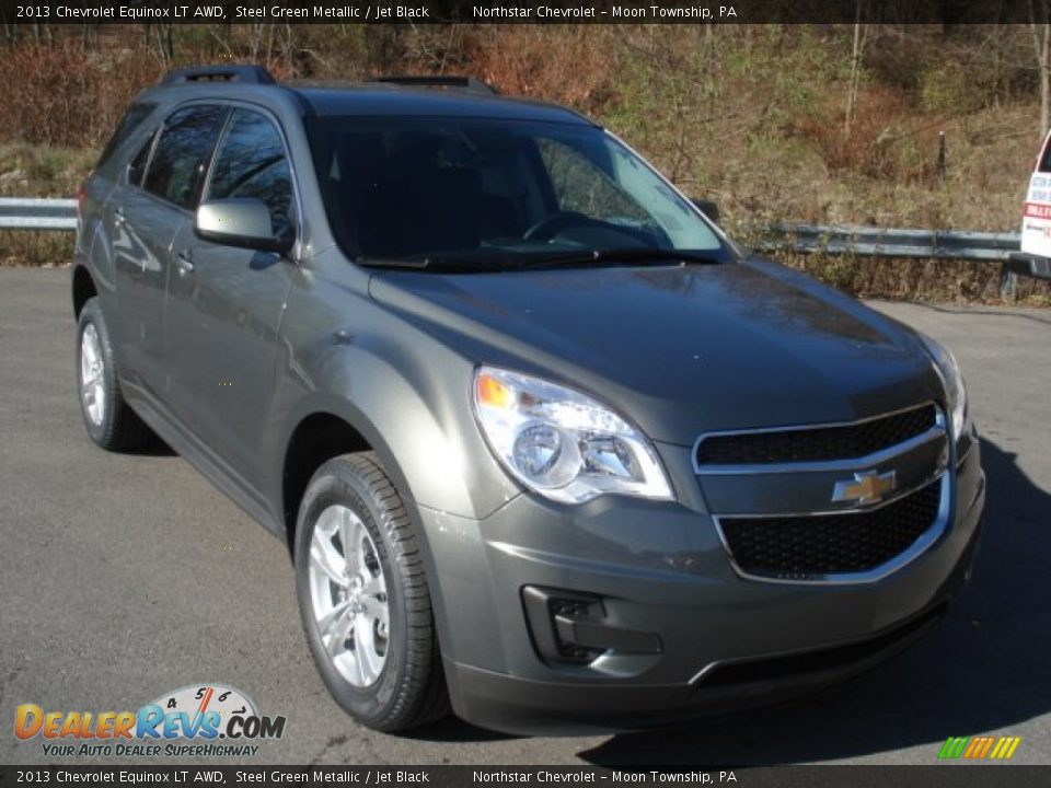 2013 Chevrolet Equinox LT AWD Steel Green Metallic / Jet Black Photo #2