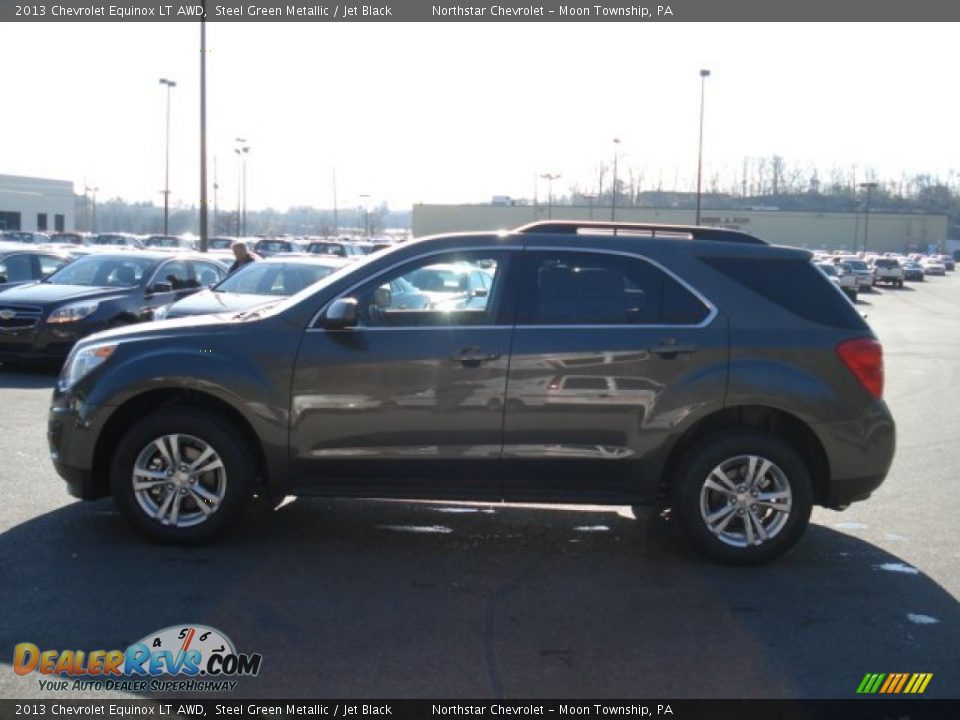 2013 Chevrolet Equinox LT AWD Steel Green Metallic / Jet Black Photo #5