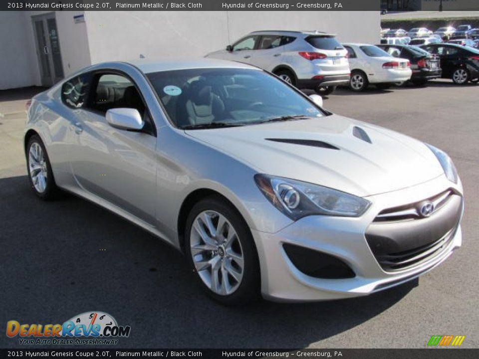 2013 Hyundai Genesis Coupe 2.0T Platinum Metallic / Black Cloth Photo #3