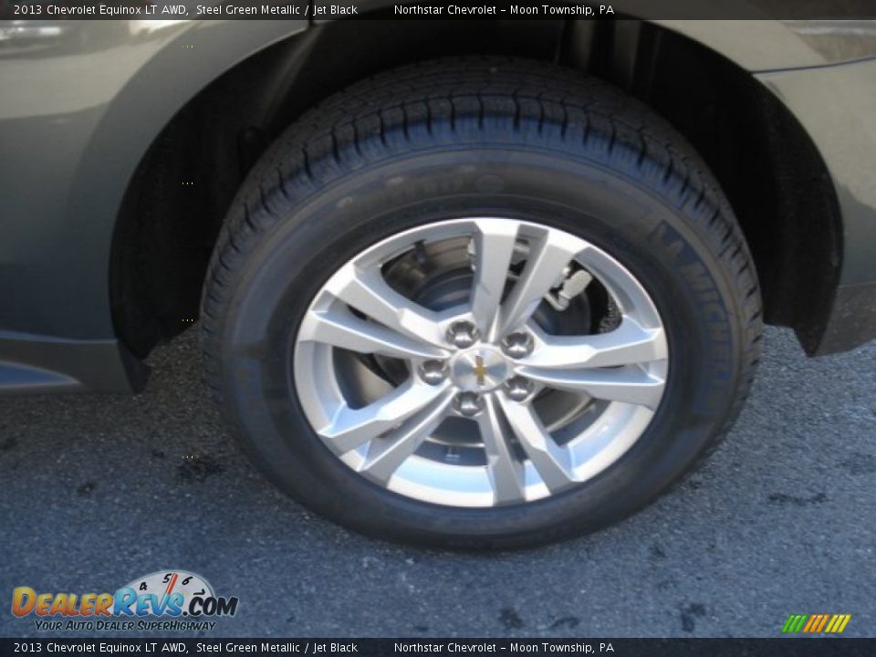2013 Chevrolet Equinox LT AWD Steel Green Metallic / Jet Black Photo #9