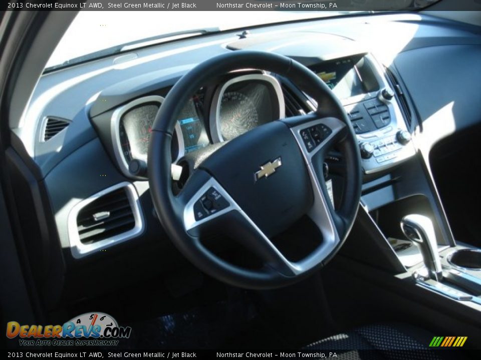 2013 Chevrolet Equinox LT AWD Steel Green Metallic / Jet Black Photo #10