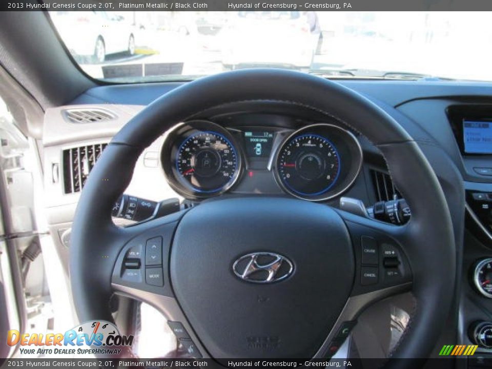 2013 Hyundai Genesis Coupe 2.0T Platinum Metallic / Black Cloth Photo #7