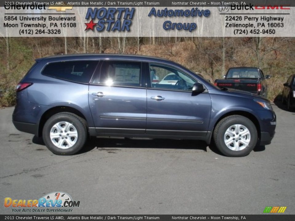 2013 Chevrolet Traverse LS AWD Atlantis Blue Metallic / Dark Titanium/Light Titanium Photo #1