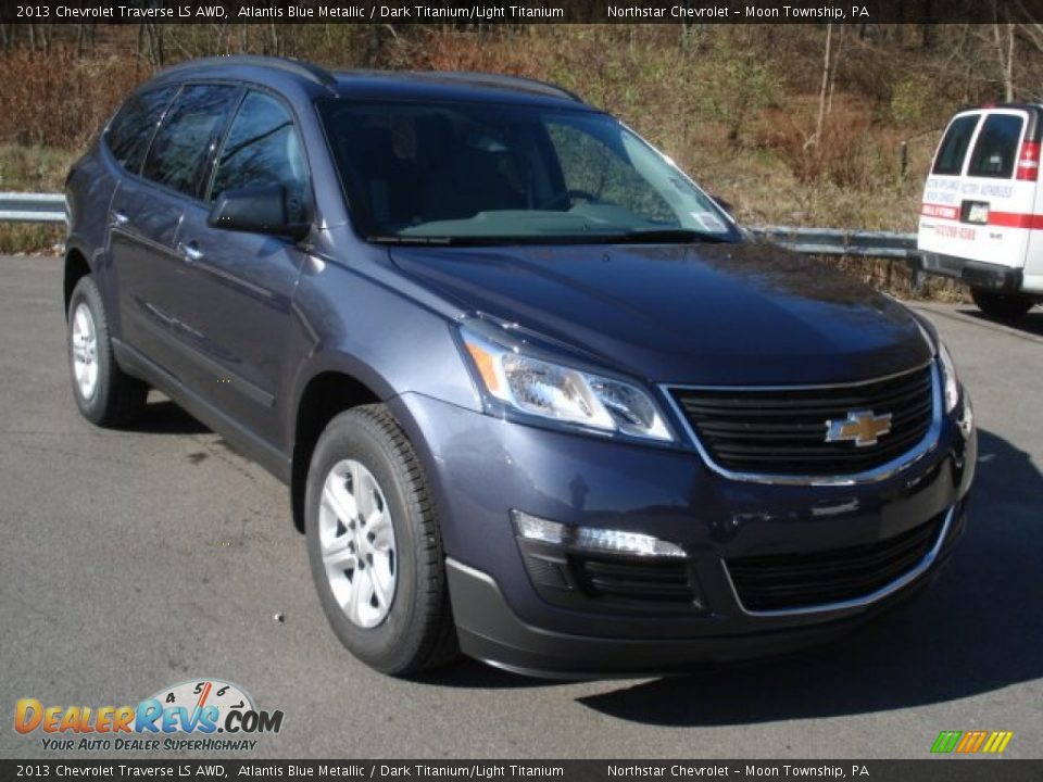 2013 Chevrolet Traverse LS AWD Atlantis Blue Metallic / Dark Titanium/Light Titanium Photo #2