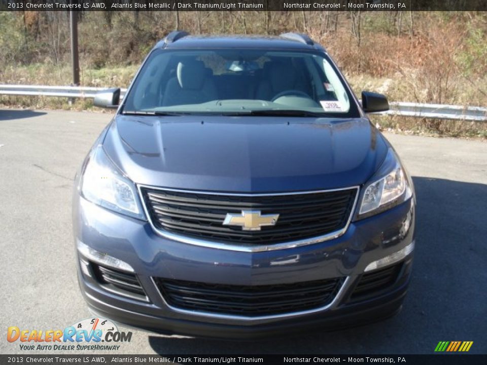 2013 Chevrolet Traverse LS AWD Atlantis Blue Metallic / Dark Titanium/Light Titanium Photo #3