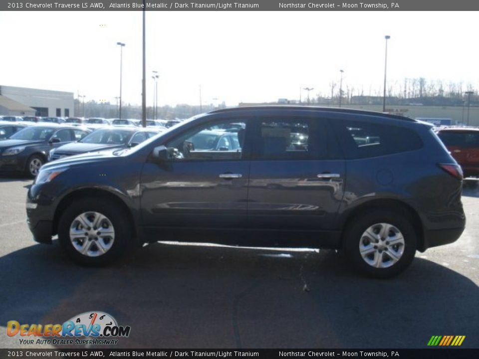 2013 Chevrolet Traverse LS AWD Atlantis Blue Metallic / Dark Titanium/Light Titanium Photo #5