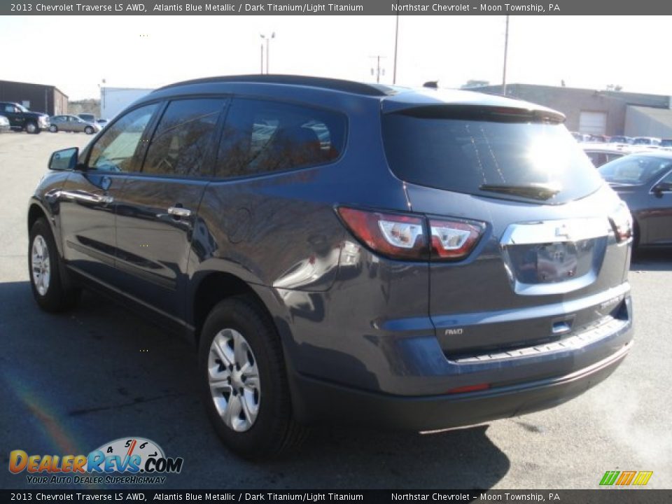 2013 Chevrolet Traverse LS AWD Atlantis Blue Metallic / Dark Titanium/Light Titanium Photo #6