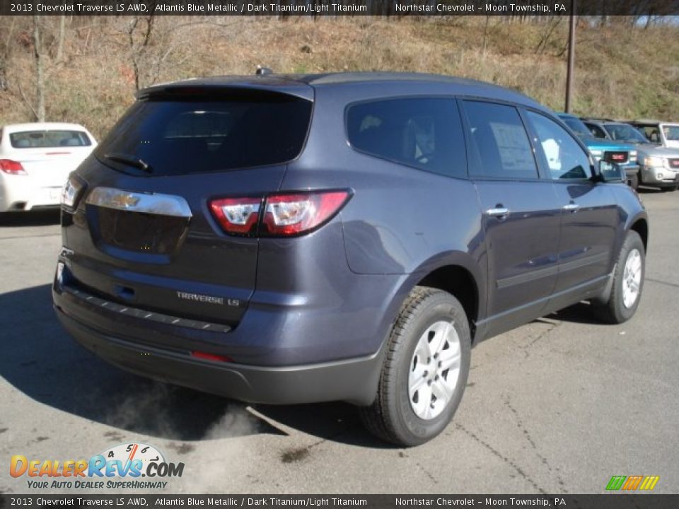 2013 Chevrolet Traverse LS AWD Atlantis Blue Metallic / Dark Titanium/Light Titanium Photo #8