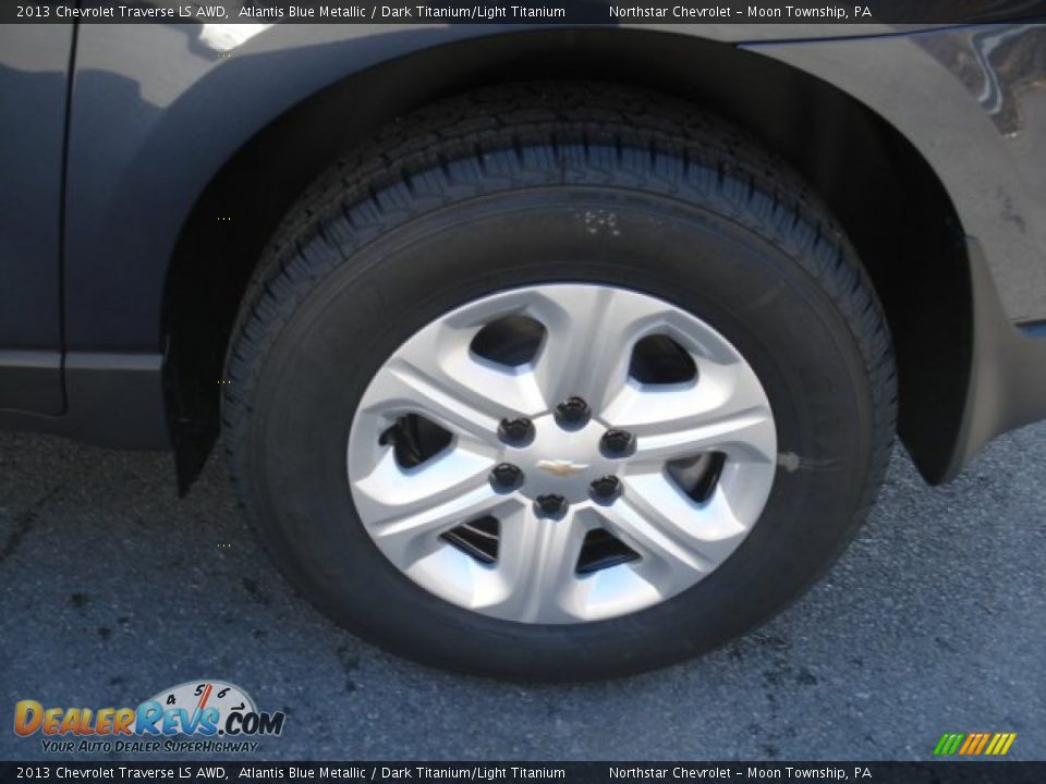 2013 Chevrolet Traverse LS AWD Atlantis Blue Metallic / Dark Titanium/Light Titanium Photo #9