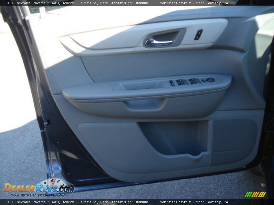 2013 Chevrolet Traverse LS AWD Atlantis Blue Metallic / Dark Titanium/Light Titanium Photo #12