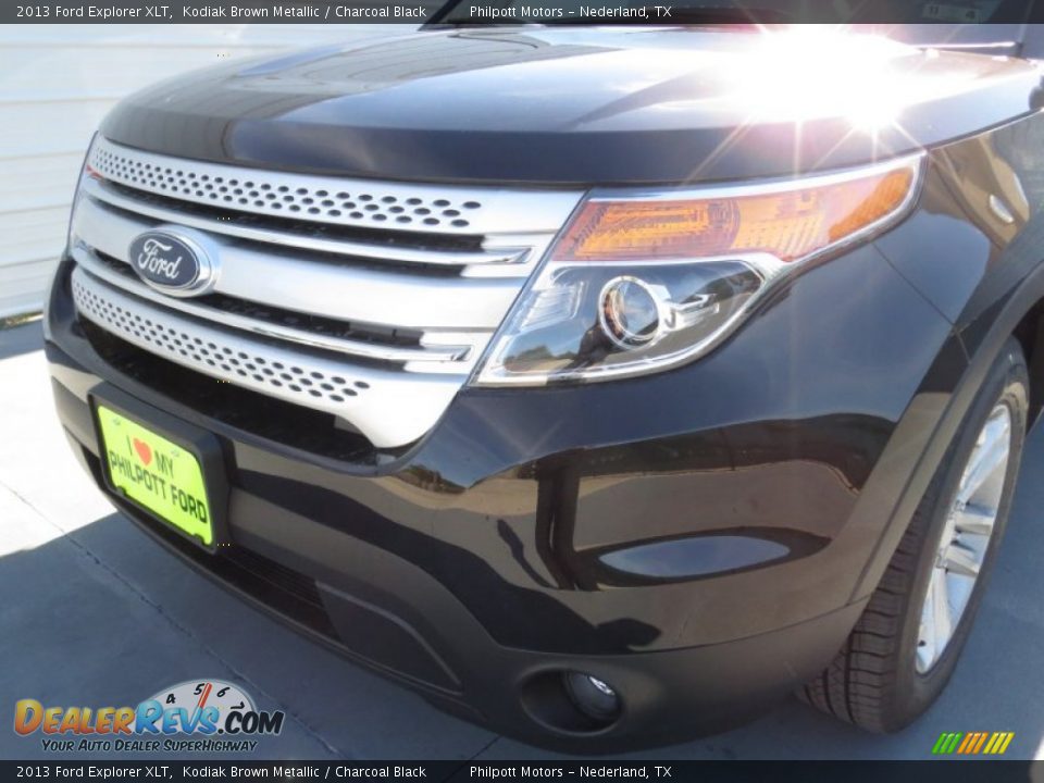 2013 Ford Explorer XLT Kodiak Brown Metallic / Charcoal Black Photo #9