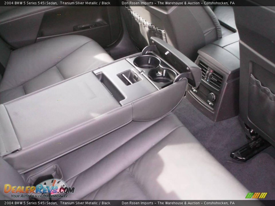 2004 BMW 5 Series 545i Sedan Titanium Silver Metallic / Black Photo #34