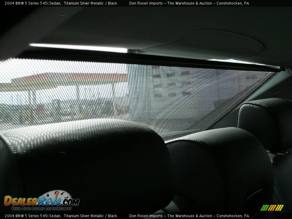 2004 BMW 5 Series 545i Sedan Titanium Silver Metallic / Black Photo #35