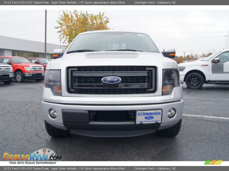 2013 Ford F150 FX2 SuperCrew Ingot Silver Metallic / FX Sport Appearance Black/Red Photo #7