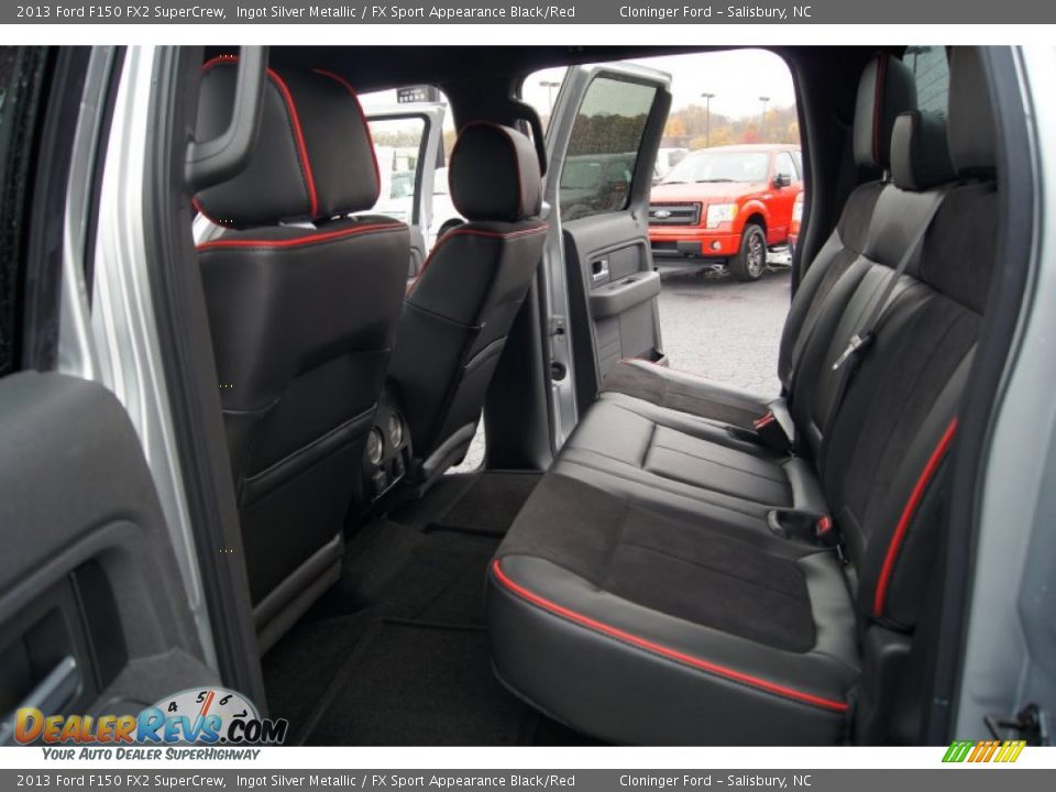 2013 Ford F150 FX2 SuperCrew Ingot Silver Metallic / FX Sport Appearance Black/Red Photo #13