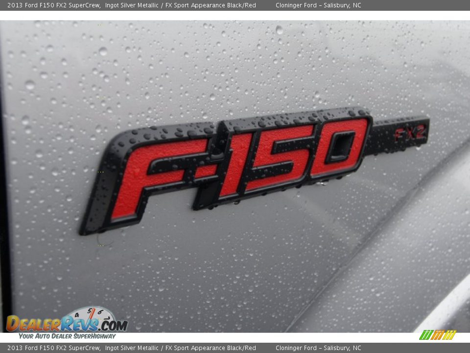 2013 Ford F150 FX2 SuperCrew Ingot Silver Metallic / FX Sport Appearance Black/Red Photo #20