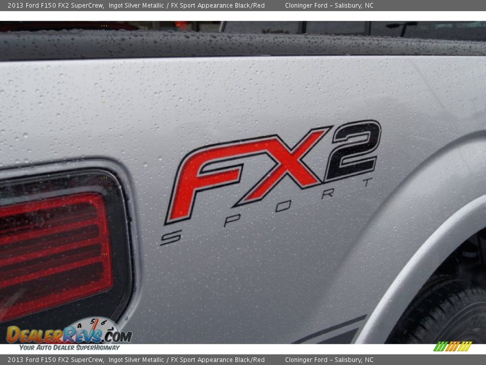 2013 Ford F150 FX2 SuperCrew Ingot Silver Metallic / FX Sport Appearance Black/Red Photo #21