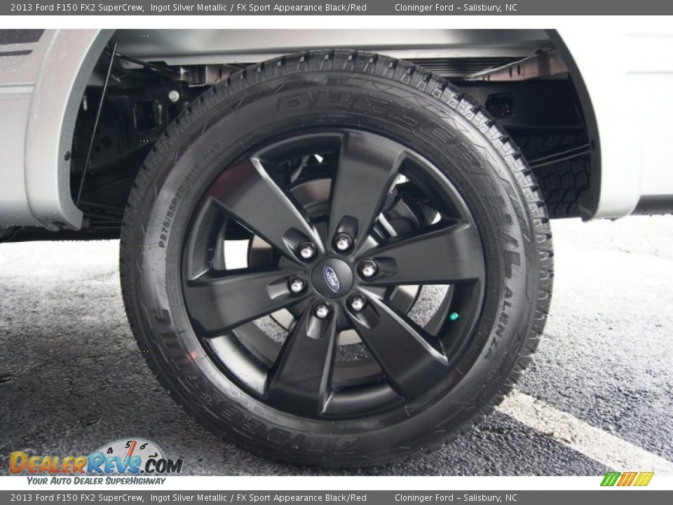 2013 Ford F150 FX2 SuperCrew Ingot Silver Metallic / FX Sport Appearance Black/Red Photo #22