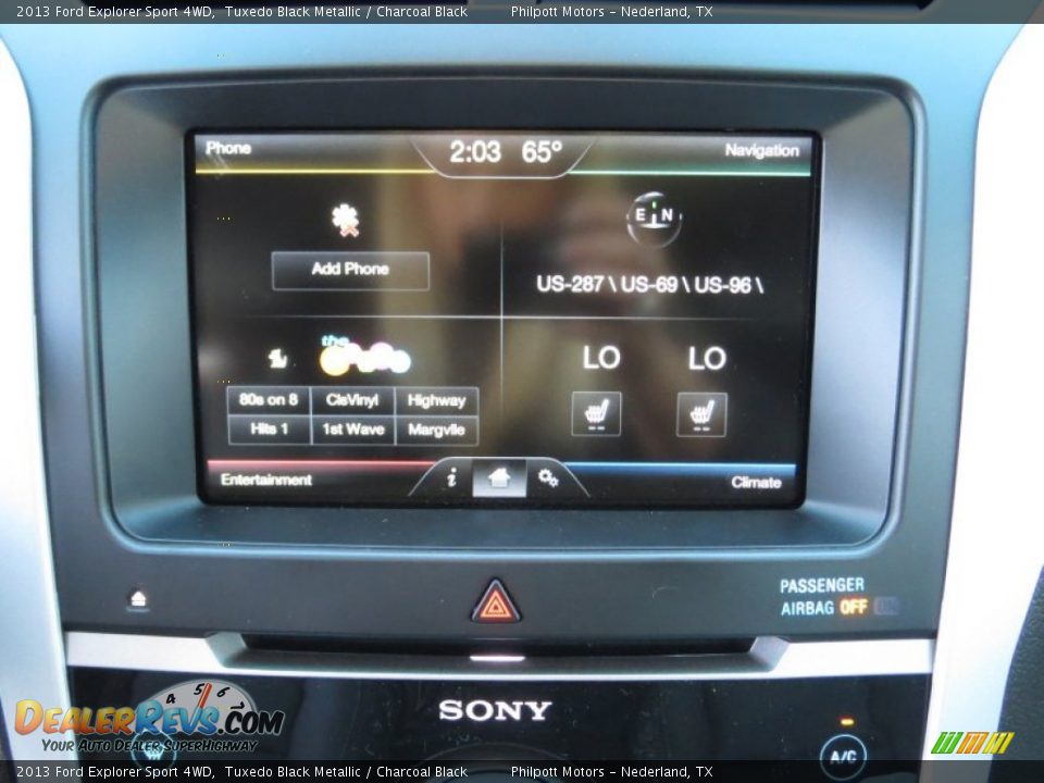 Controls of 2013 Ford Explorer Sport 4WD Photo #28