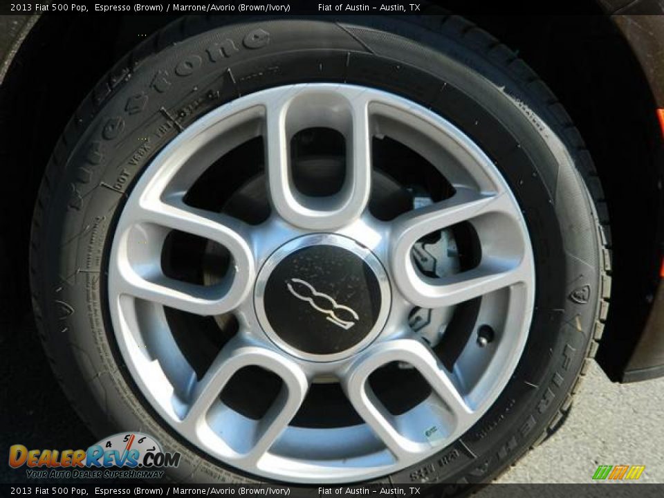 2013 Fiat 500 Pop Espresso (Brown) / Marrone/Avorio (Brown/Ivory) Photo #3