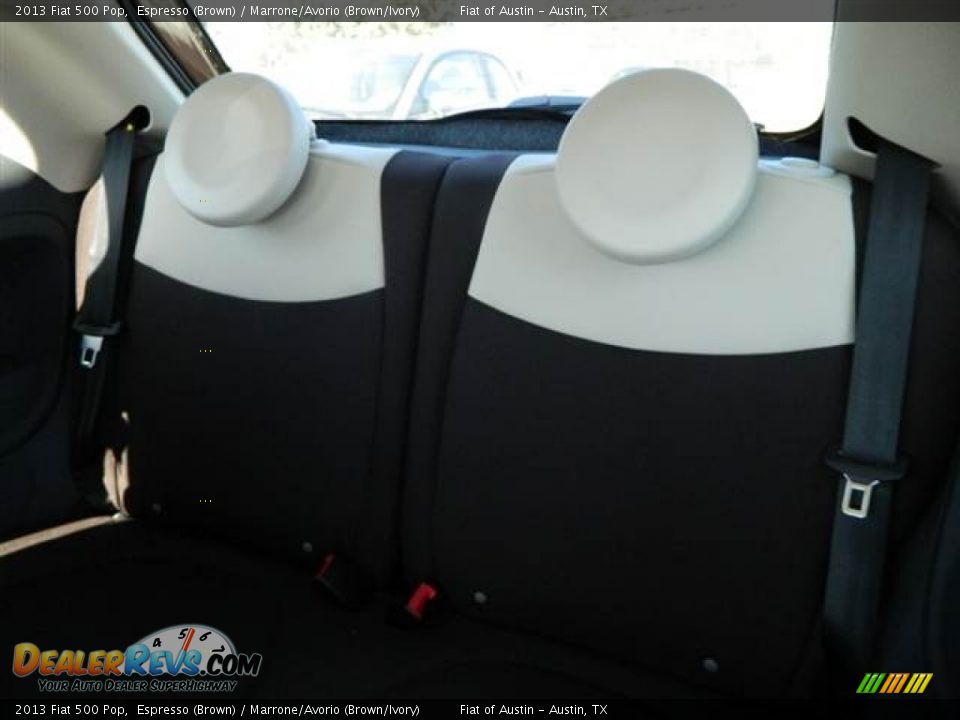 2013 Fiat 500 Pop Espresso (Brown) / Marrone/Avorio (Brown/Ivory) Photo #6