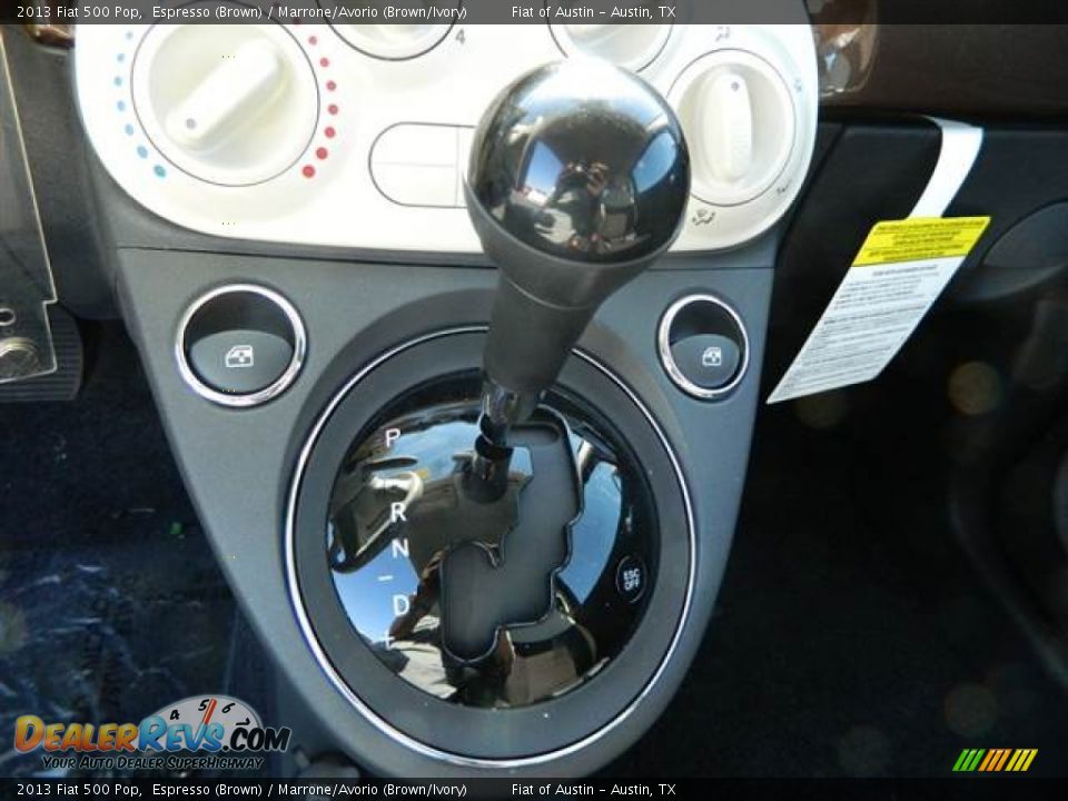 2013 Fiat 500 Pop Espresso (Brown) / Marrone/Avorio (Brown/Ivory) Photo #8