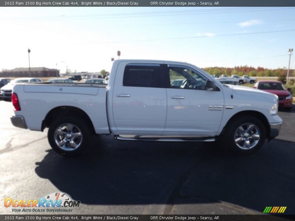 2013 Ram 1500 Big Horn Crew Cab 4x4 Bright White / Black/Diesel Gray Photo #4