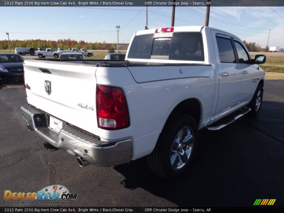 2013 Ram 1500 Big Horn Crew Cab 4x4 Bright White / Black/Diesel Gray Photo #5