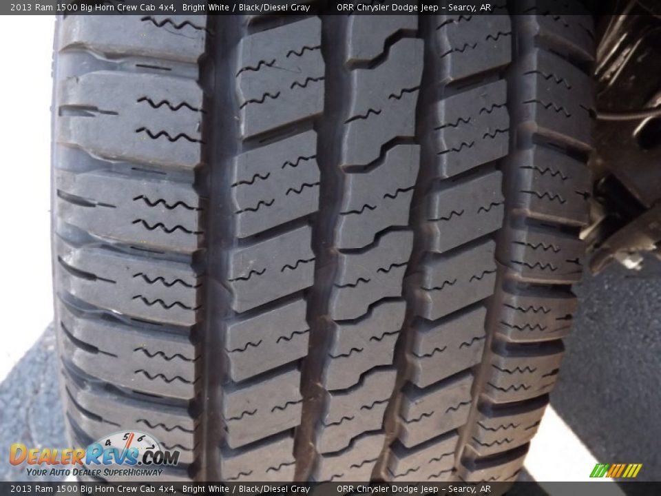 2013 Ram 1500 Big Horn Crew Cab 4x4 Bright White / Black/Diesel Gray Photo #19