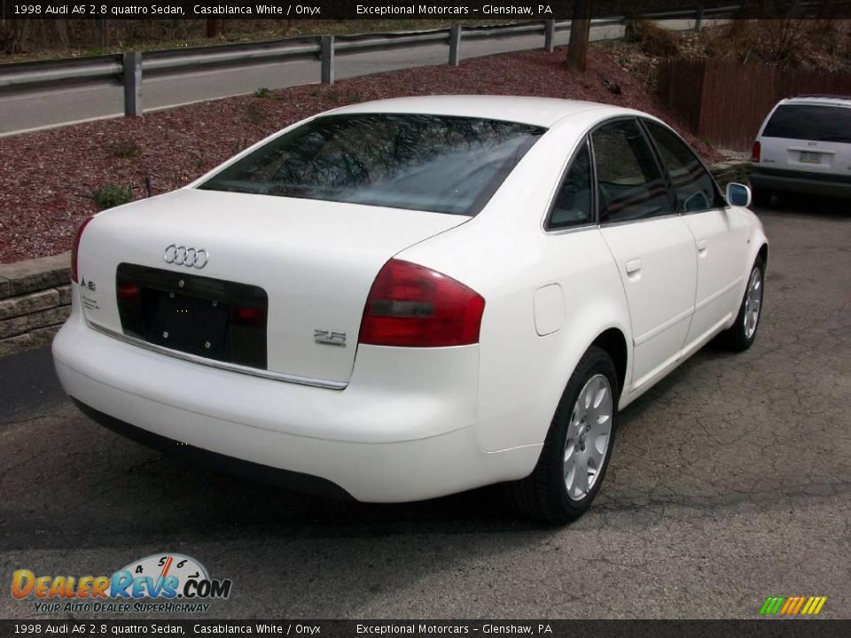 1998 Audi A6 2.8 quattro Sedan Casablanca White / Onyx Photo #5