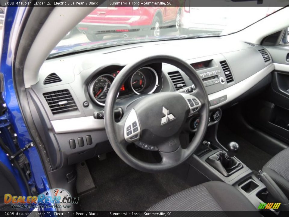 2008 Mitsubishi Lancer ES Electric Blue Pearl / Black Photo #3