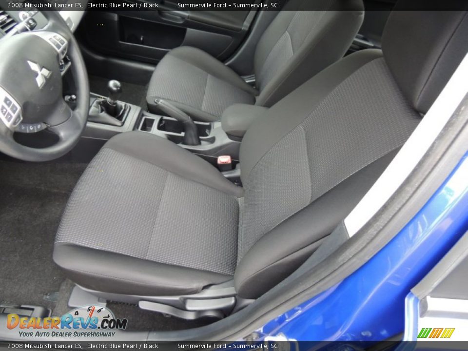 2008 Mitsubishi Lancer ES Electric Blue Pearl / Black Photo #4