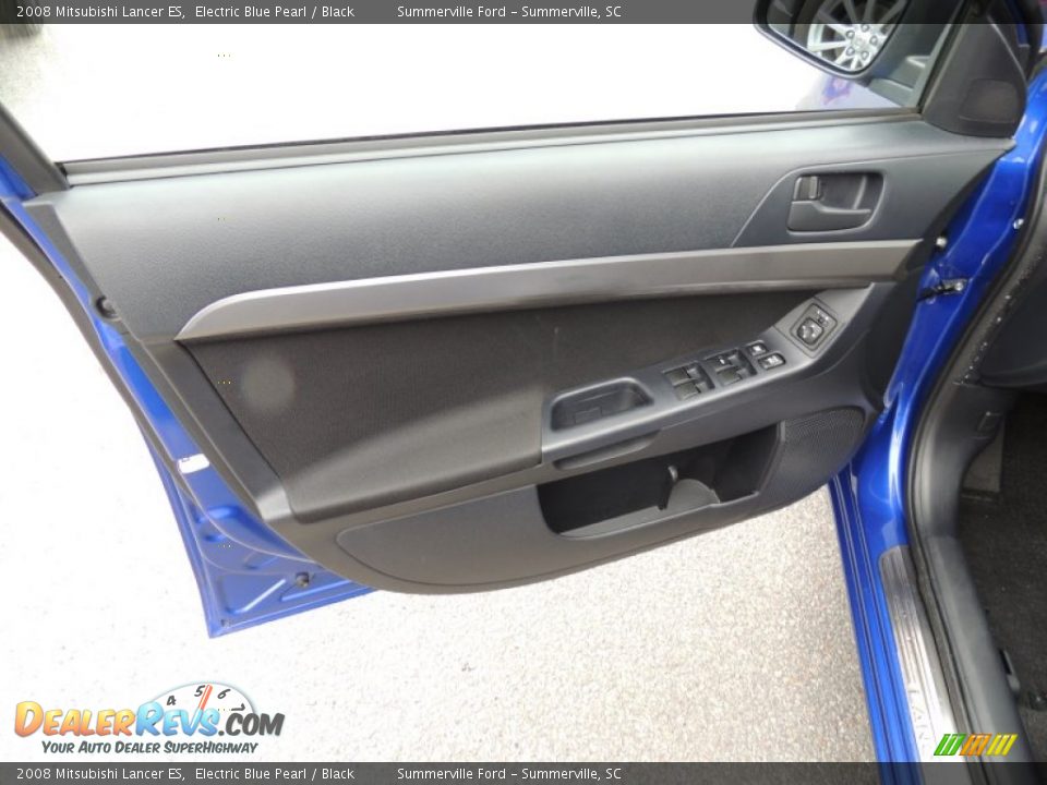 2008 Mitsubishi Lancer ES Electric Blue Pearl / Black Photo #5