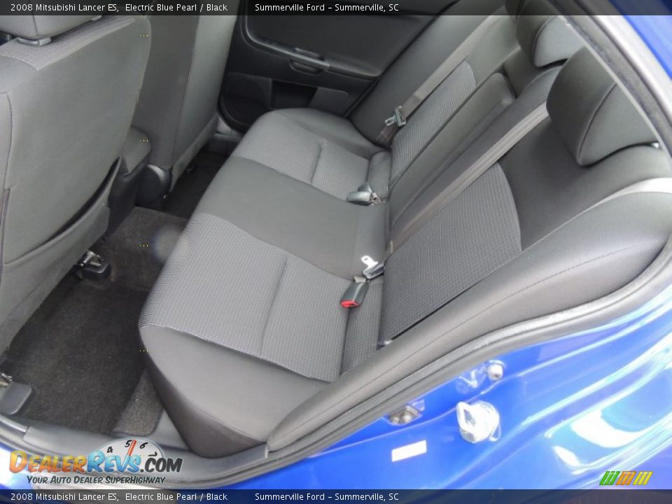 2008 Mitsubishi Lancer ES Electric Blue Pearl / Black Photo #6