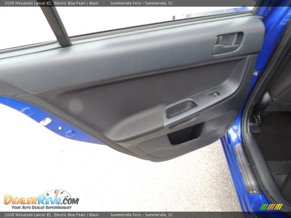 2008 Mitsubishi Lancer ES Electric Blue Pearl / Black Photo #7