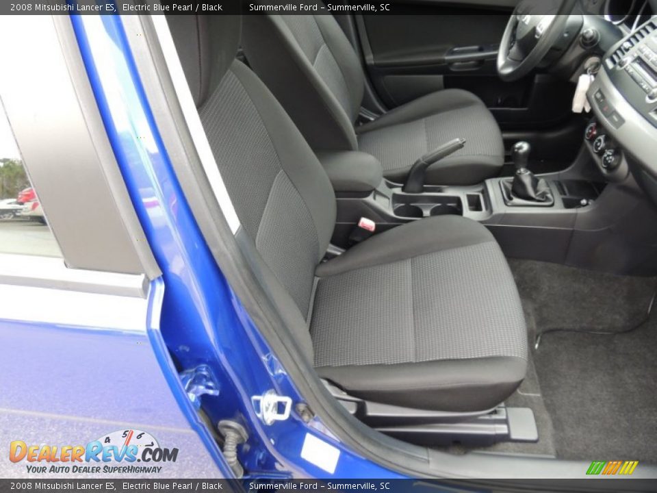 2008 Mitsubishi Lancer ES Electric Blue Pearl / Black Photo #8