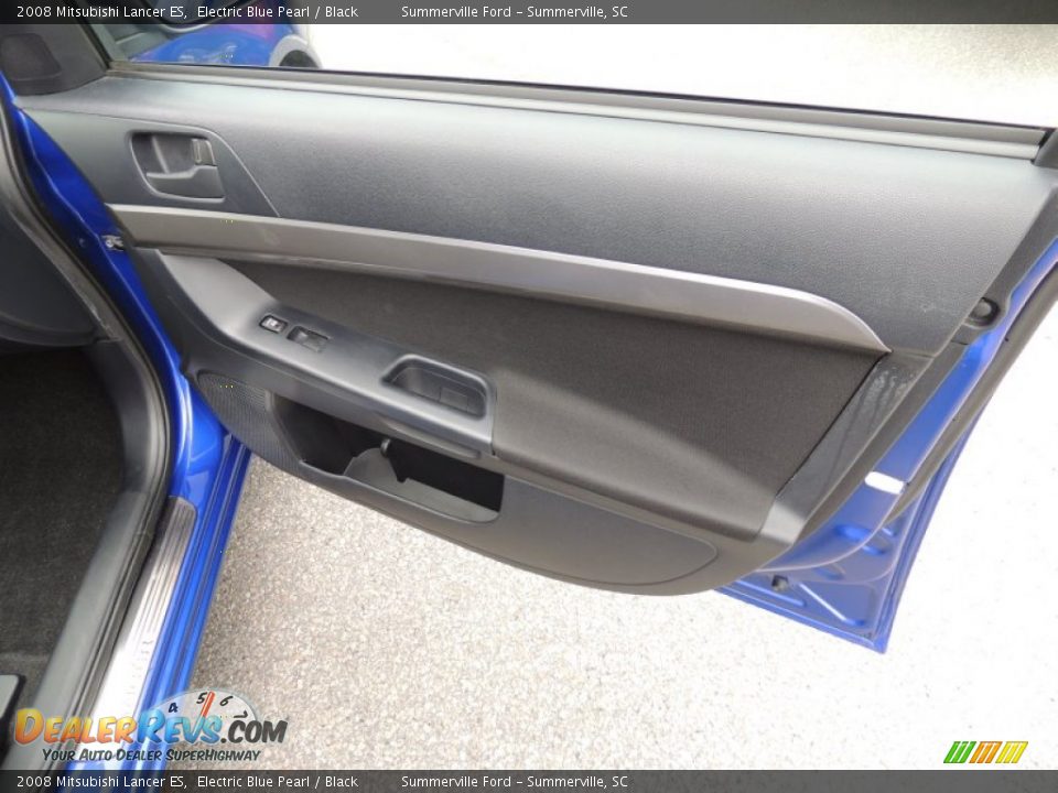 2008 Mitsubishi Lancer ES Electric Blue Pearl / Black Photo #9
