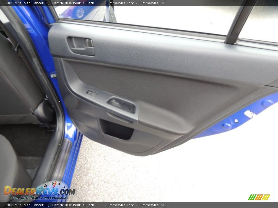 2008 Mitsubishi Lancer ES Electric Blue Pearl / Black Photo #11