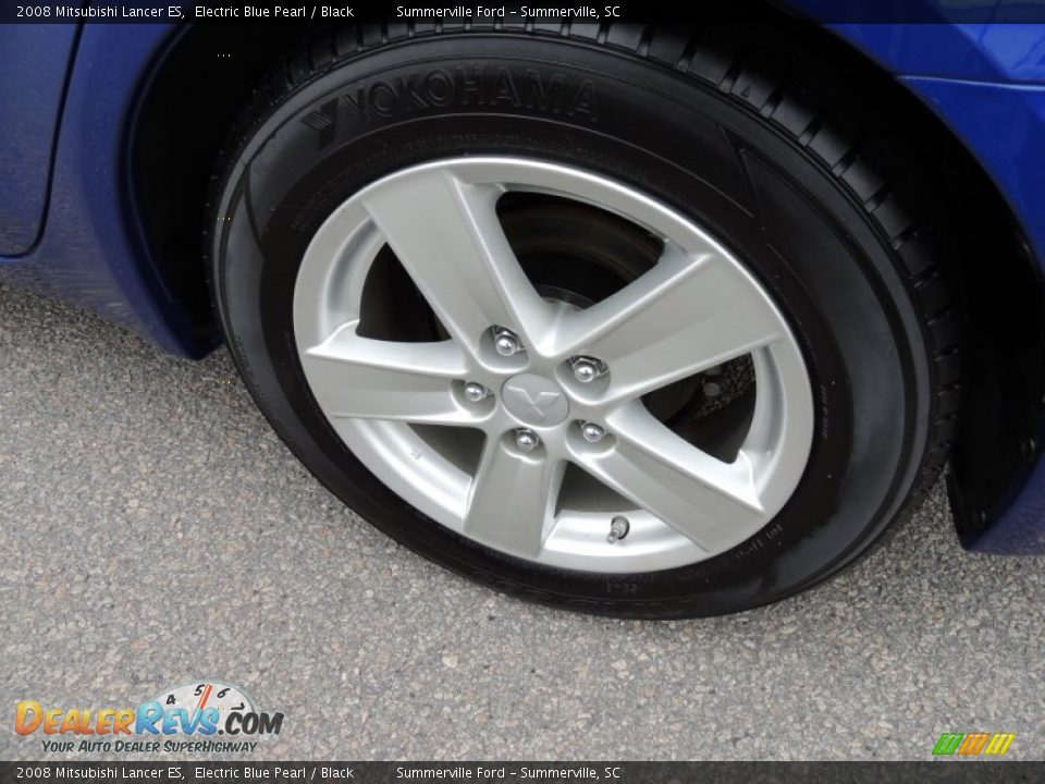 2008 Mitsubishi Lancer ES Electric Blue Pearl / Black Photo #16
