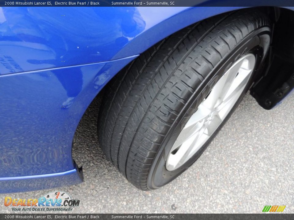 2008 Mitsubishi Lancer ES Electric Blue Pearl / Black Photo #17