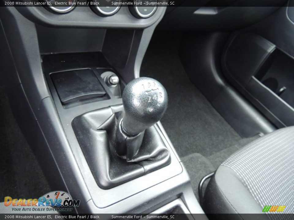 2008 Mitsubishi Lancer ES Electric Blue Pearl / Black Photo #19