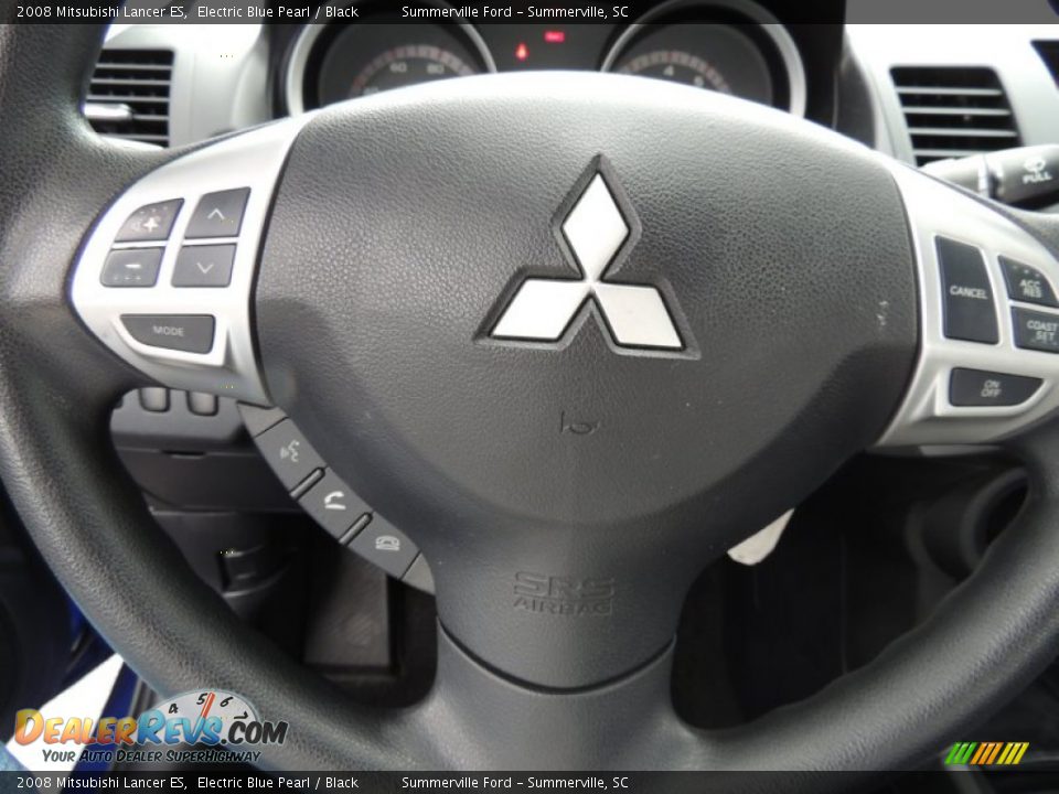 2008 Mitsubishi Lancer ES Electric Blue Pearl / Black Photo #21
