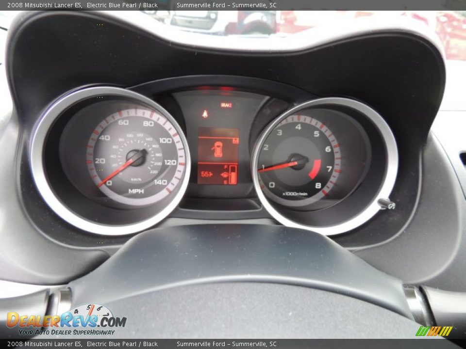 2008 Mitsubishi Lancer ES Electric Blue Pearl / Black Photo #22